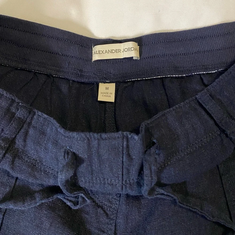 Alexander Jordan Linen-Viscose Blend Pants with Adjustable Drawstring
